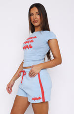 Make You Double Take Baby Tee Baby Blue Make You Double Take Baby Tee Baby Blue
