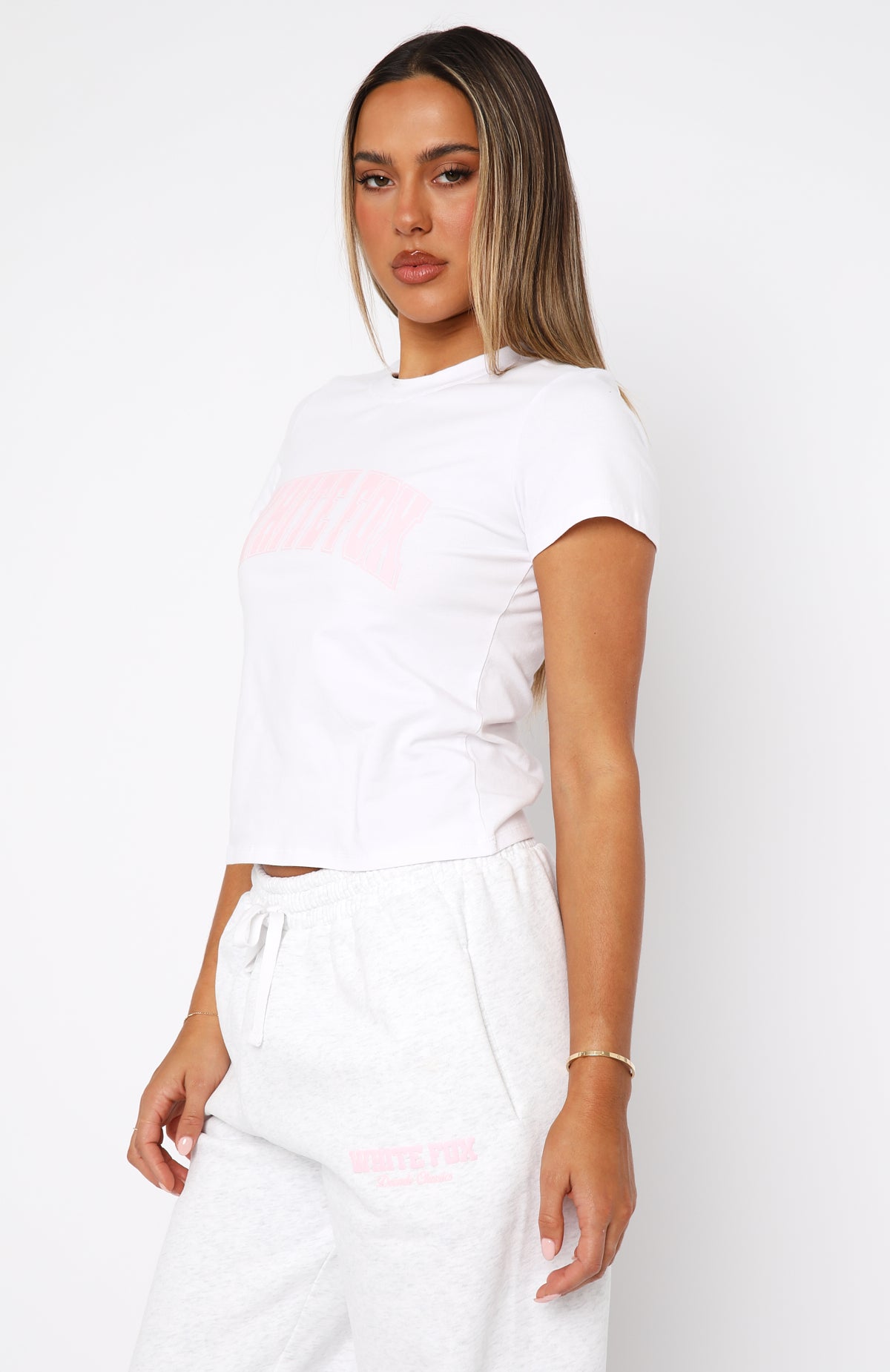 Decade Classics Varsity Relaxed Baby Tee White9 Decade Classics Varsity Relaxed Baby Tee White