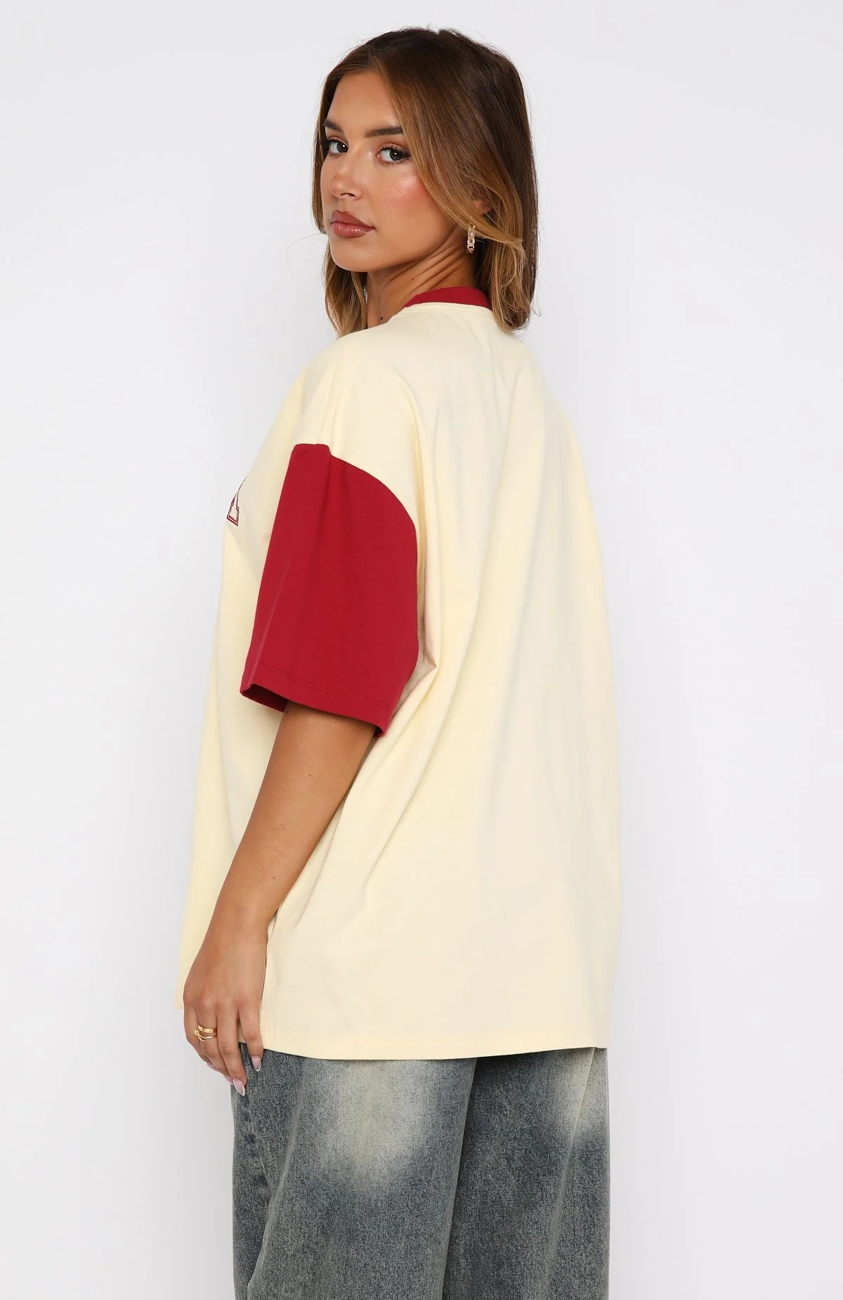 Fearlessly Flying Oversized Tee Cream (1) Fearlessly Flying Oversized Tee Cream