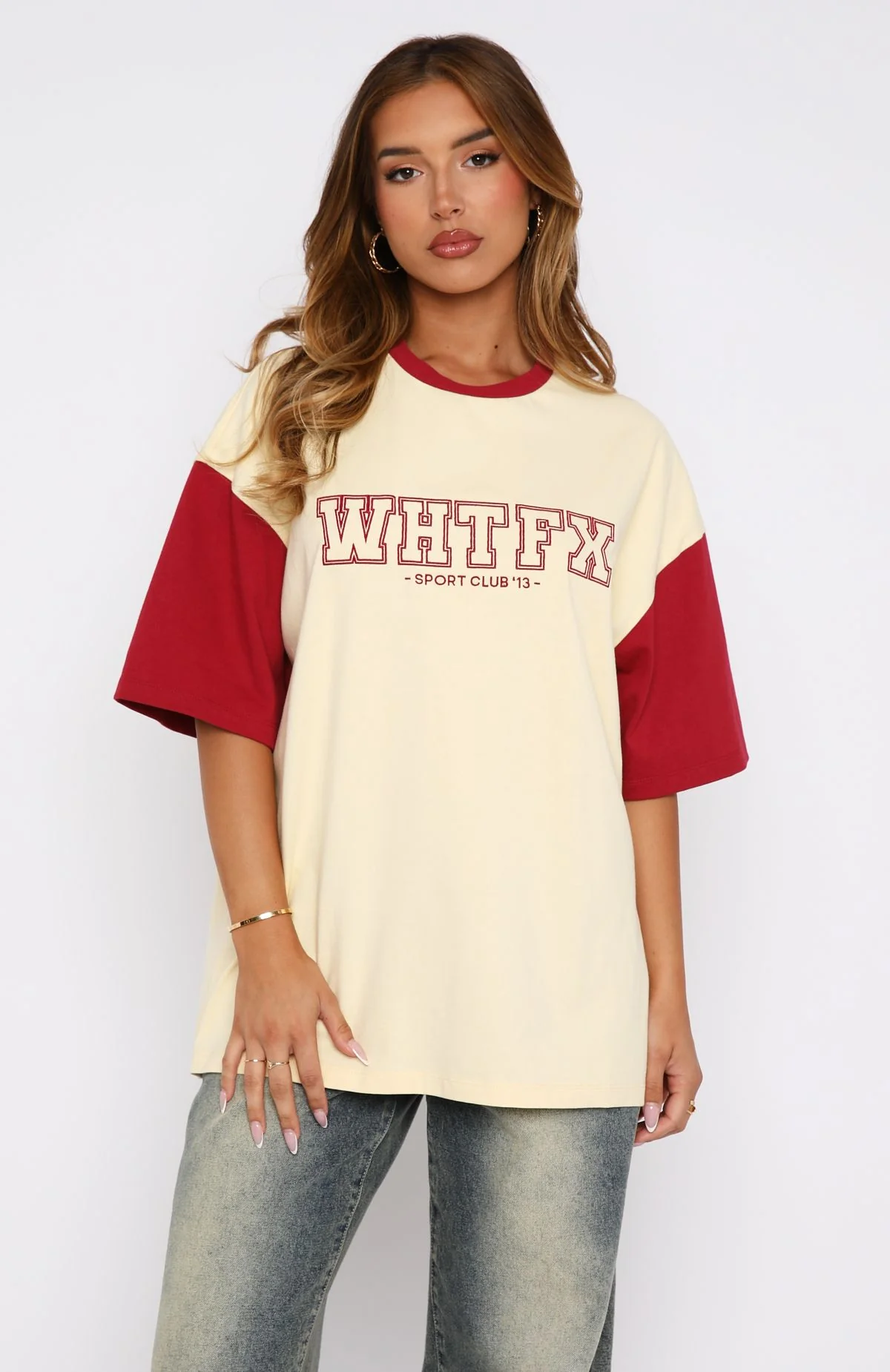 Fearlessly Flying Oversized Tee Cream (3) Fearlessly Flying Oversized Tee Cream
