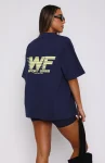 Forgot You Existed Oversized Tee Navy (4)