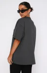 Give It Away Oversized Tee Charcoal (3)