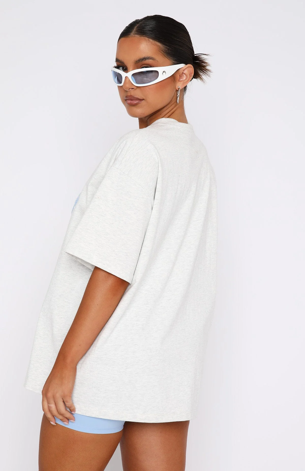 Give It Away Oversized Tee Grey Marle (1) Give It Away Oversized Tee Grey Marle