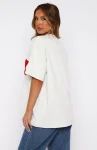 Give It Away Oversized Tee Grey MarleRed (3)