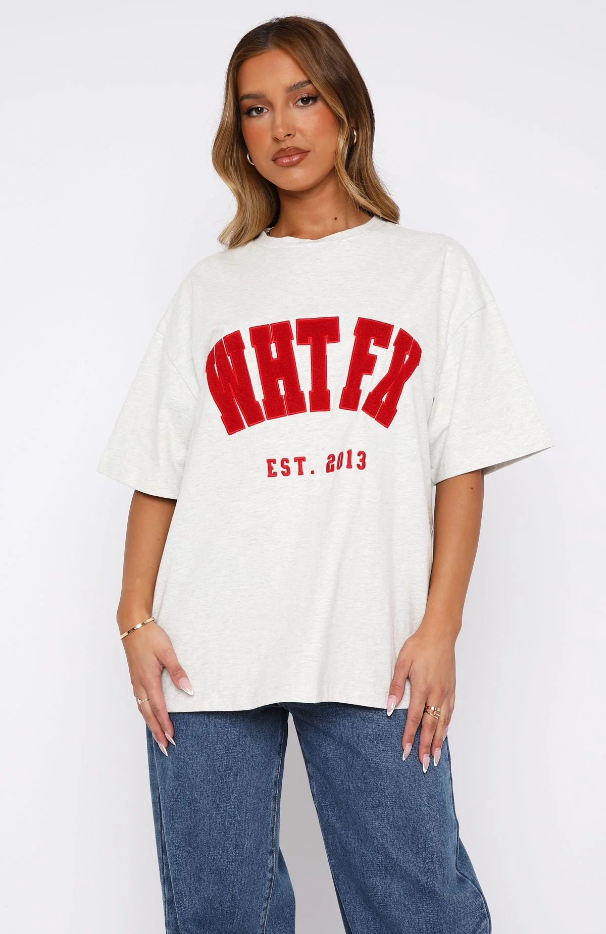 Give It Away Oversized Tee Grey MarleRed (3) Give It Away Oversized Tee Grey MarleRed