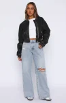 Harley Mid Rise Wide Leg Jeans Light Blue Wash