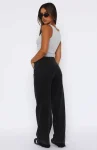 I Don’t Need You Mid Rise Wide Leg Jeans Black Acid Wash