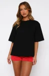 Looking For More Oversized Tee Black (4)