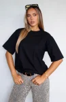 Looking For More Oversized Tee Black (4)