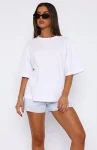 Looking For More Oversized Tee White (4)