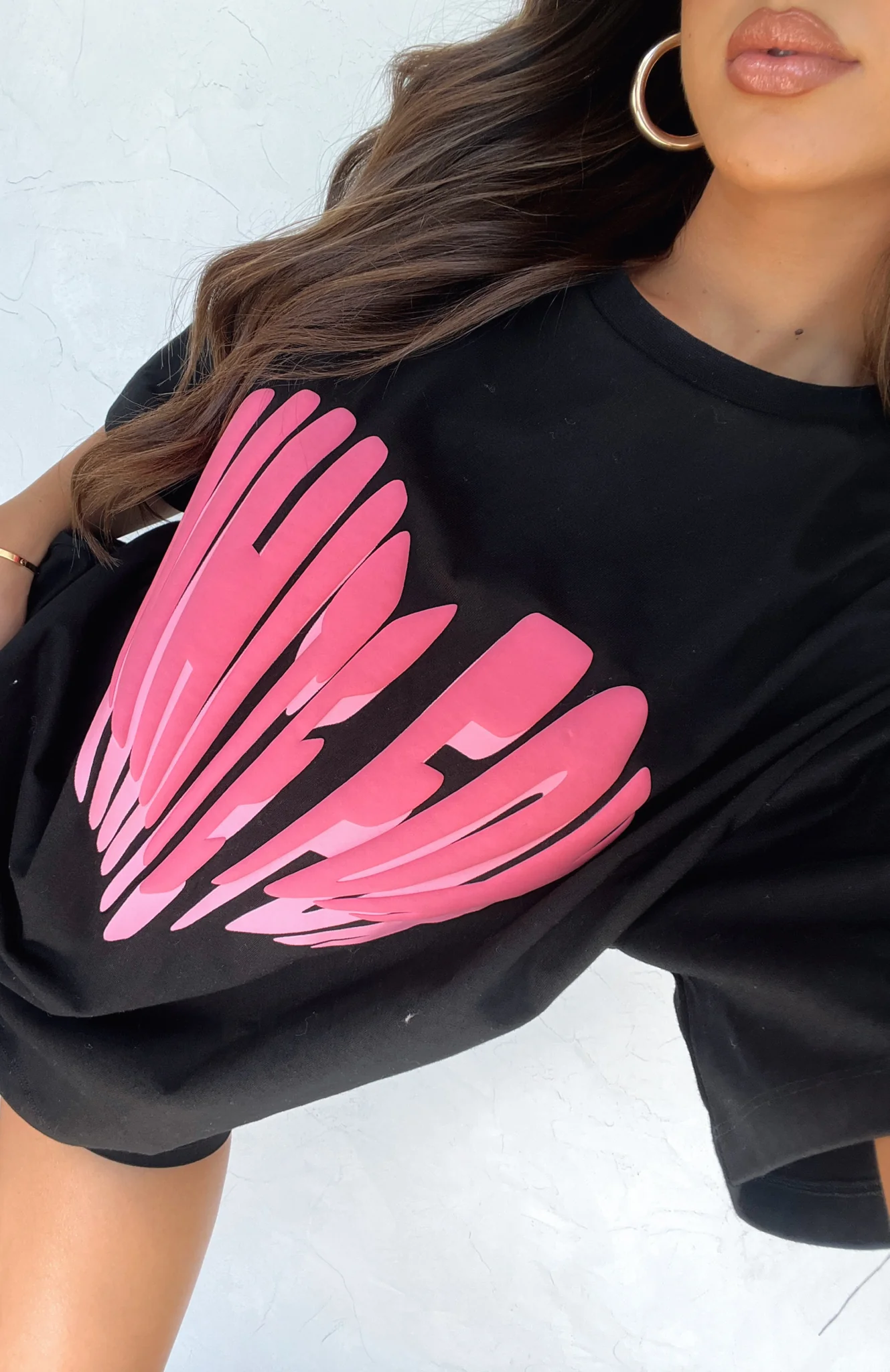 Love Burst Oversized Tee Black3 Love Burst Oversized Tee Black