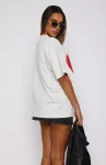 Love Burst Oversized Tee Grey Marle (4)