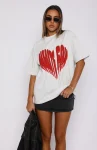 Love Burst Oversized Tee Grey Marle (4)