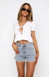 New Addiction Denim Shorts Light Blue