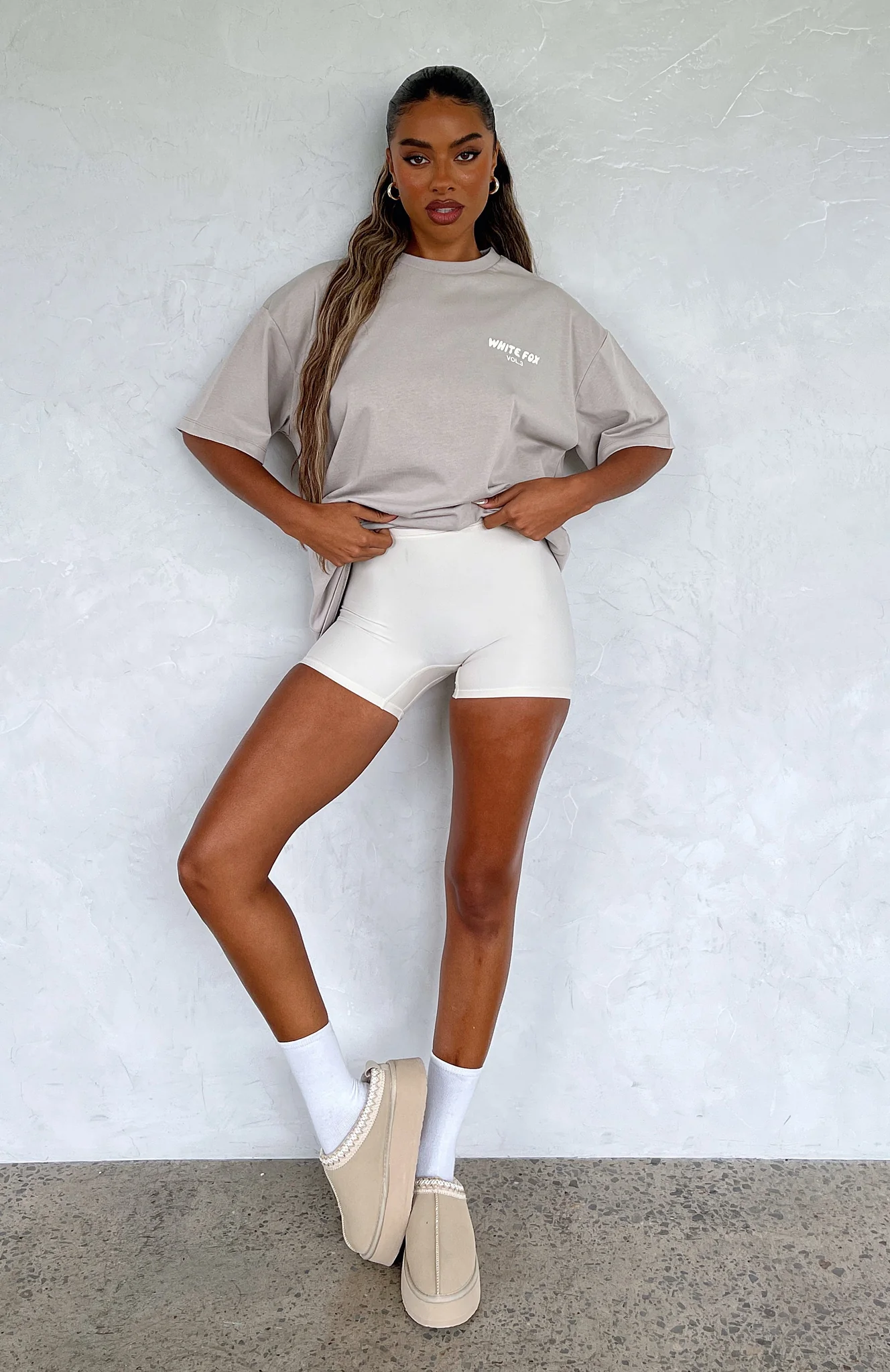 Offstage Oversized Tee Alloy Grey (2) Offstage Oversized Tee Grey