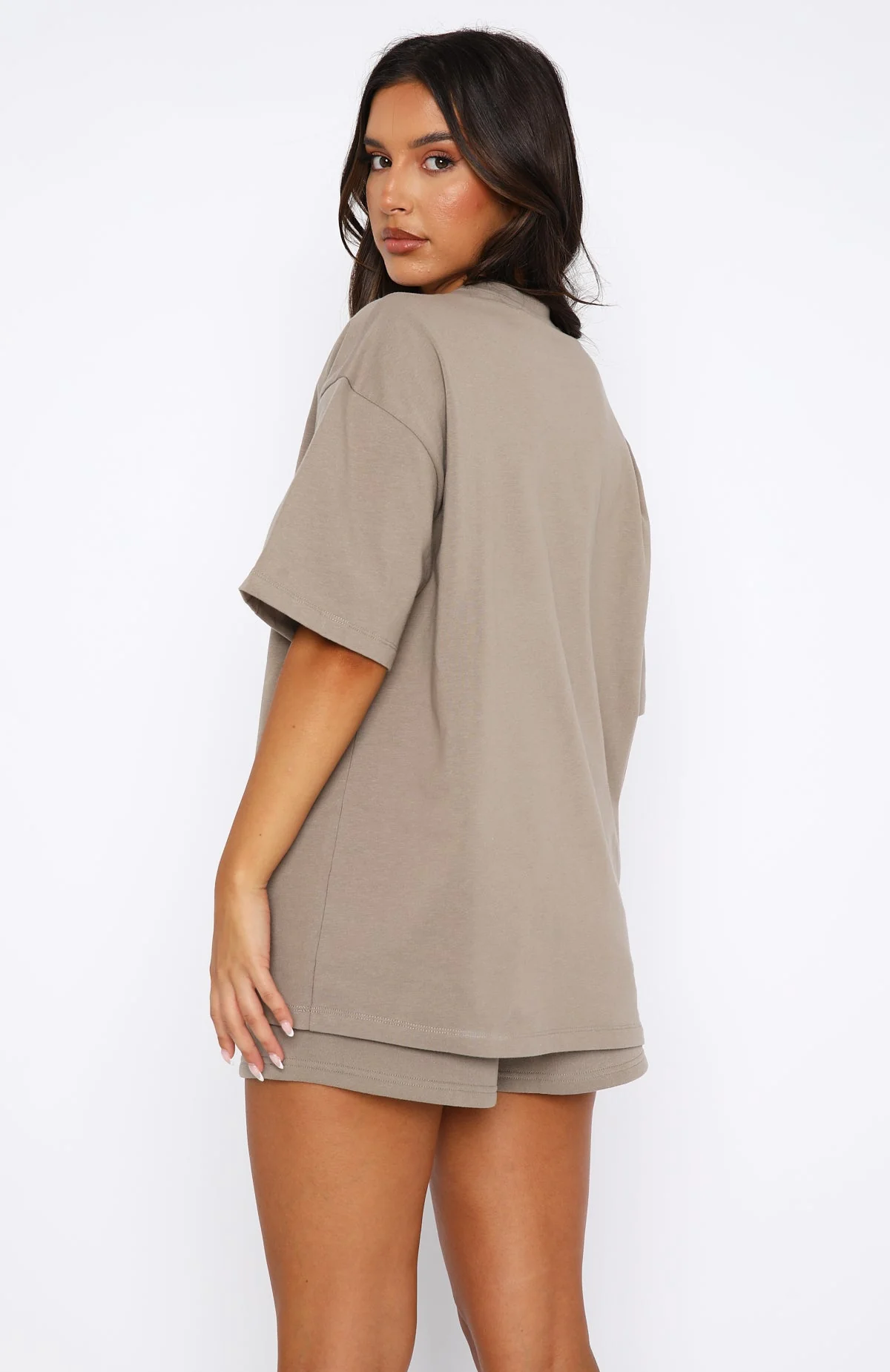 Offstage Oversized Tee Fawn (1) Offstage Oversized Tee Fawn
