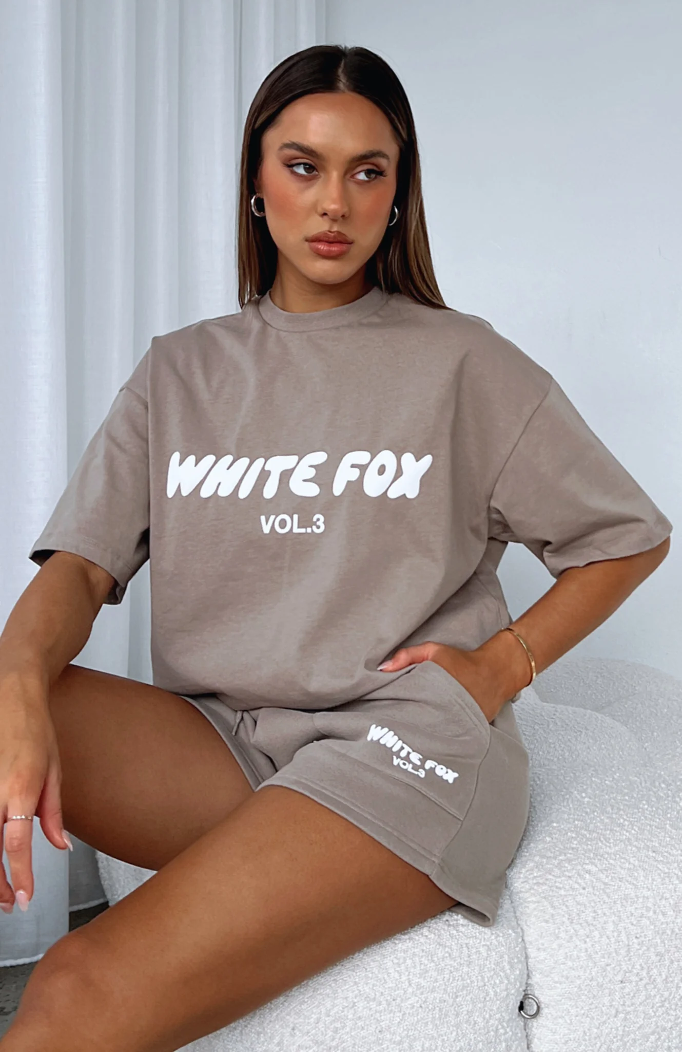 Offstage Oversized Tee Fawn (4) Offstage Oversized Tee Fawn