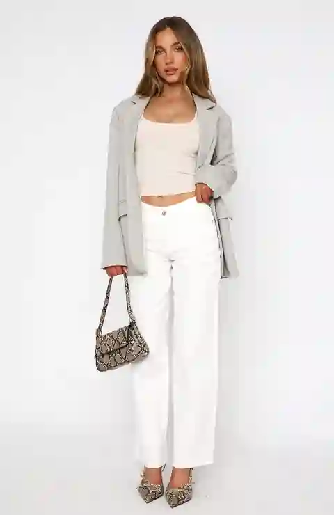 Sofia Mid Rise Wide Leg Jeans White Sofia Mid Rise Wide Leg Jeans White