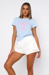 With Love & Kisses Relaxed Baby Tee Baby Blue11