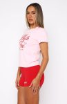 With Love & Kisses Relaxed Baby Tee Baby Pink09