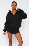 Cameron Vintage White Fox Zip Up Hoodie