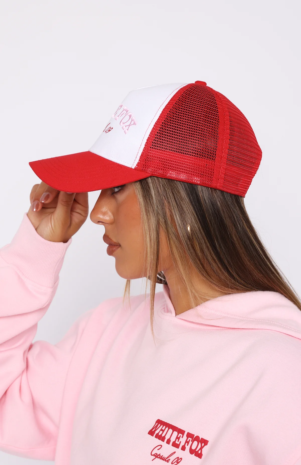 Capsule 9 Trucker Hat Red Capsule 9 Trucker Hat Red