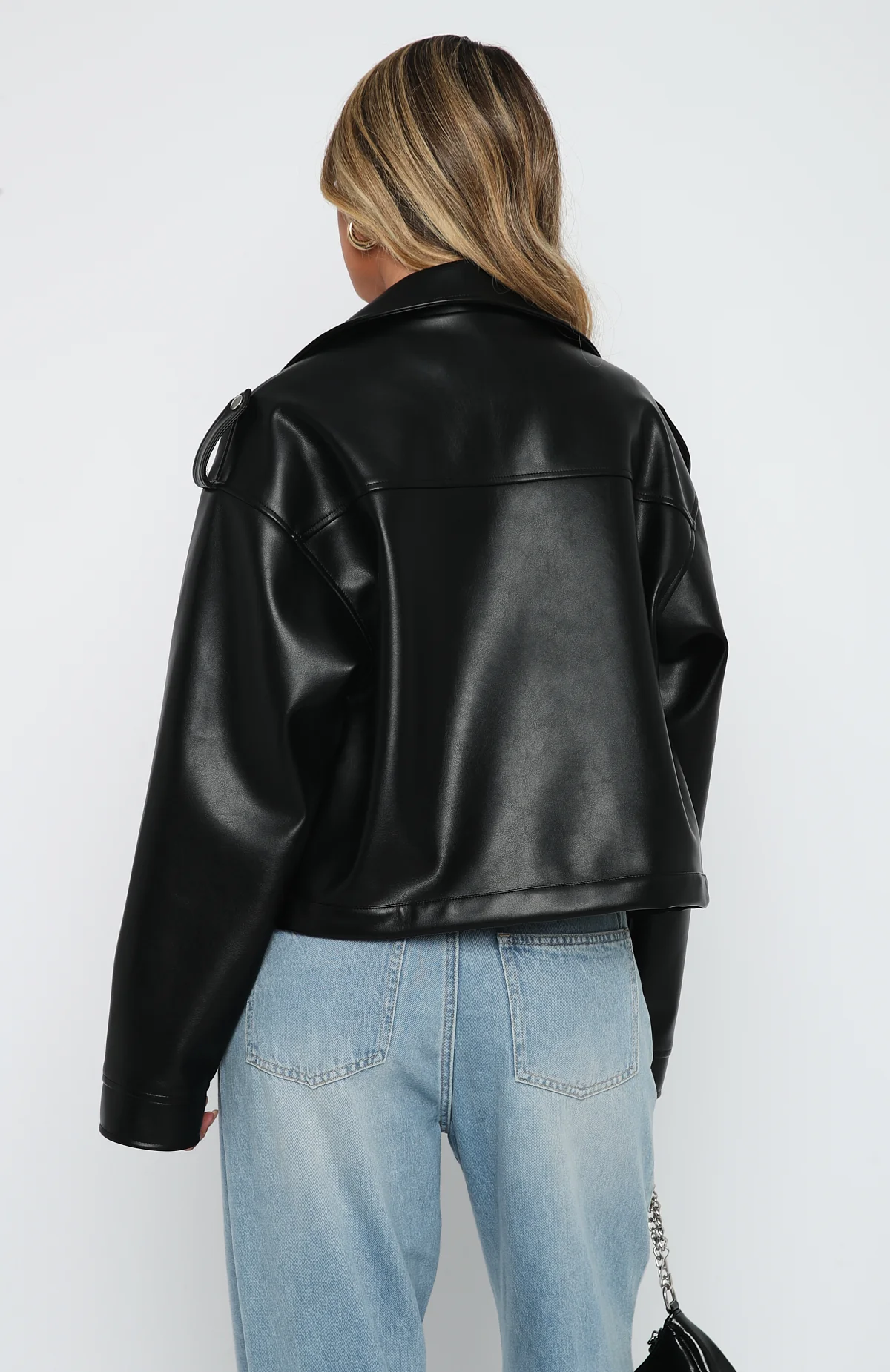 City Is Mine PU Biker Jacket Black City Is Mine PU Biker Jacket Black