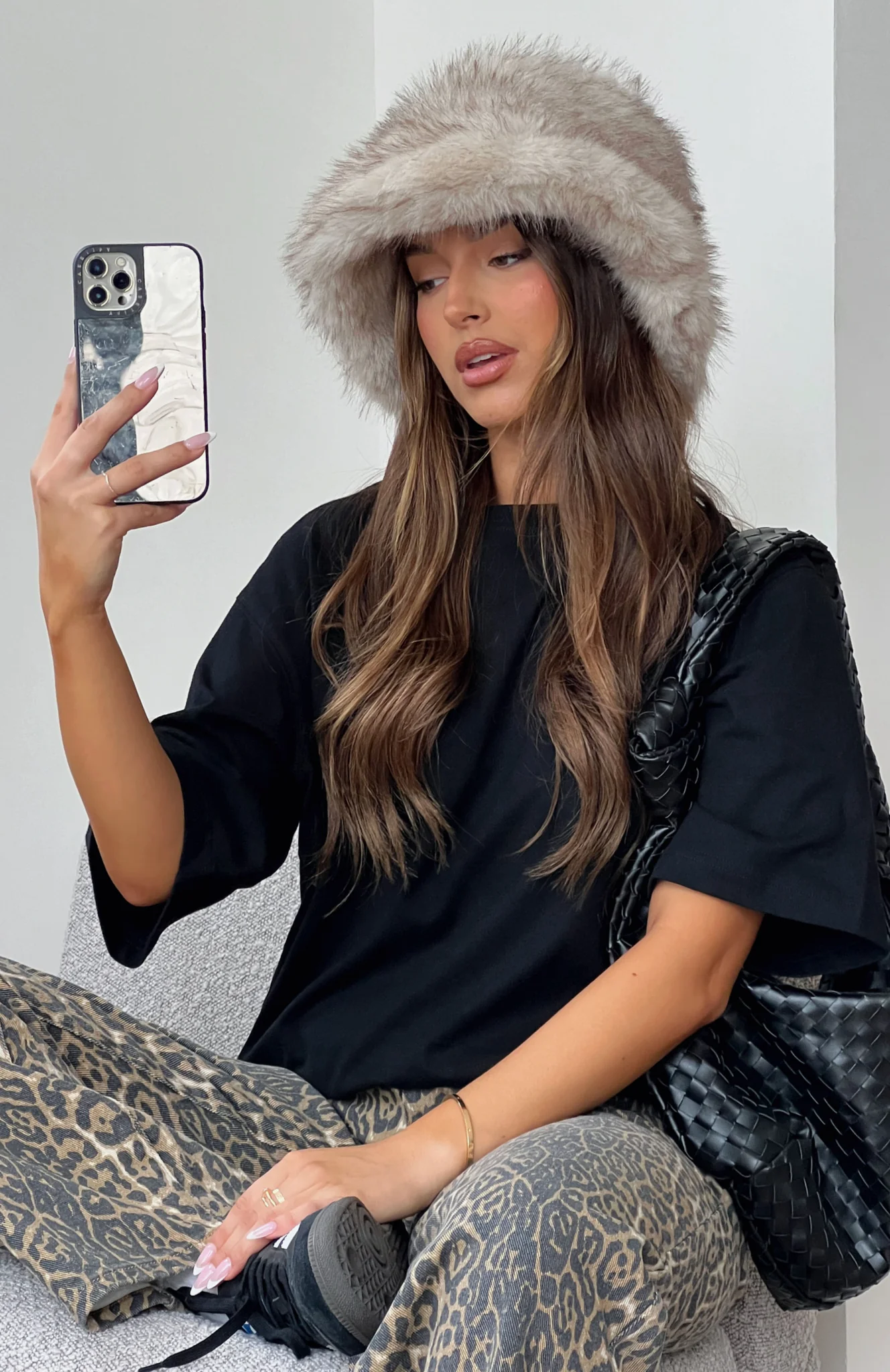 Cosy Girl Fur Hat Pebble Cosy Girl Fur Hat Pebble