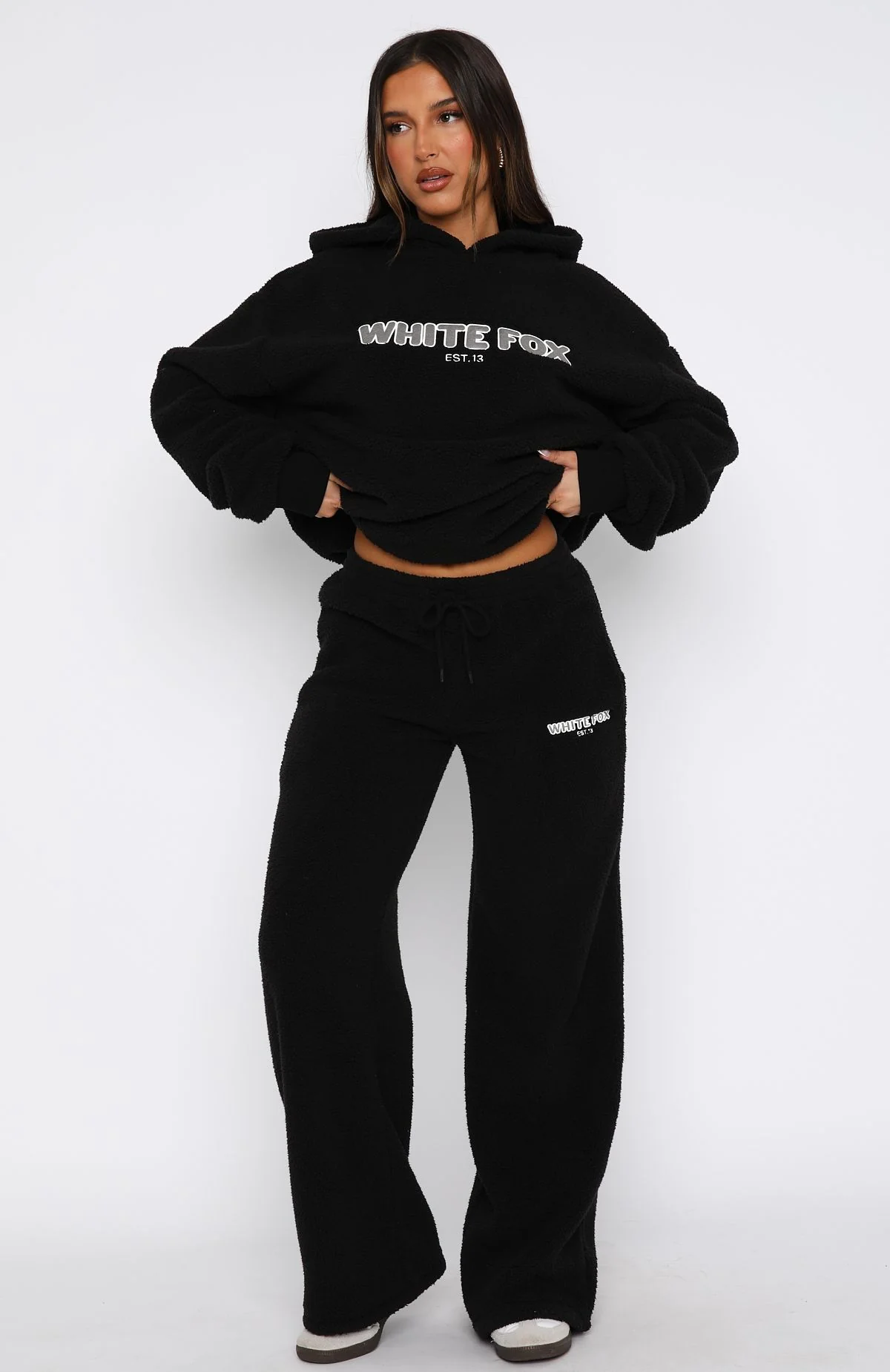 Don't Lose Me Wide Leg Sweatpants Black Don't Lose Me Wide Leg Sweatpants Black