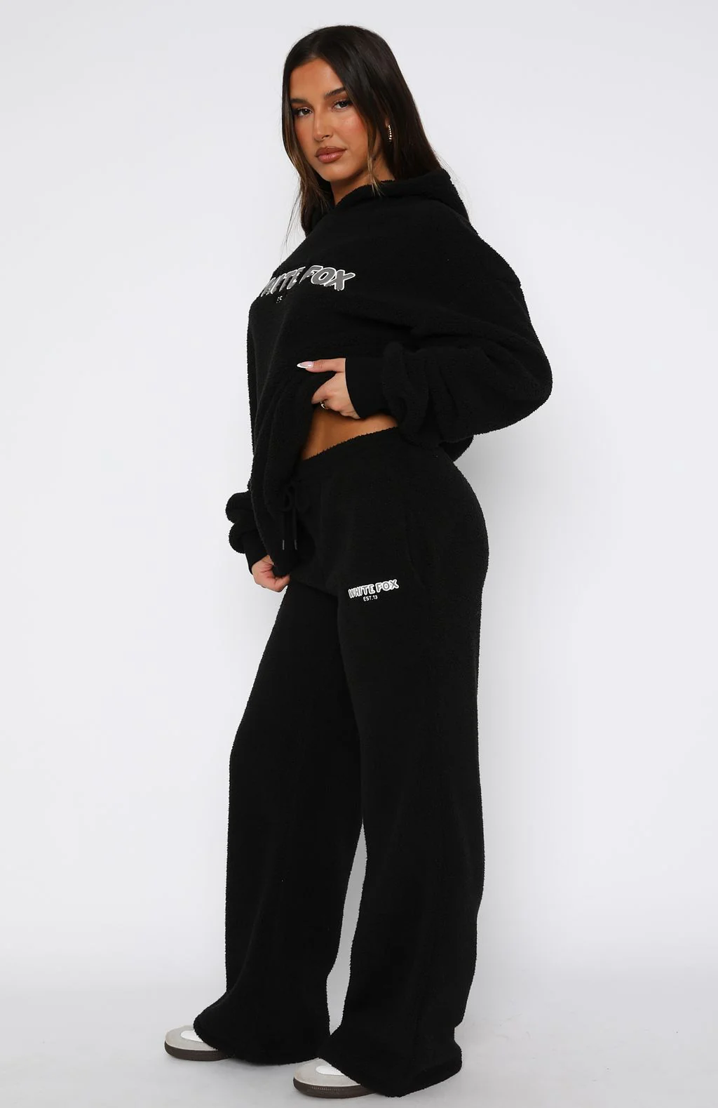 Don't Lose Me Wide Leg Sweatpants Black Don't Lose Me Wide Leg Sweatpants Black