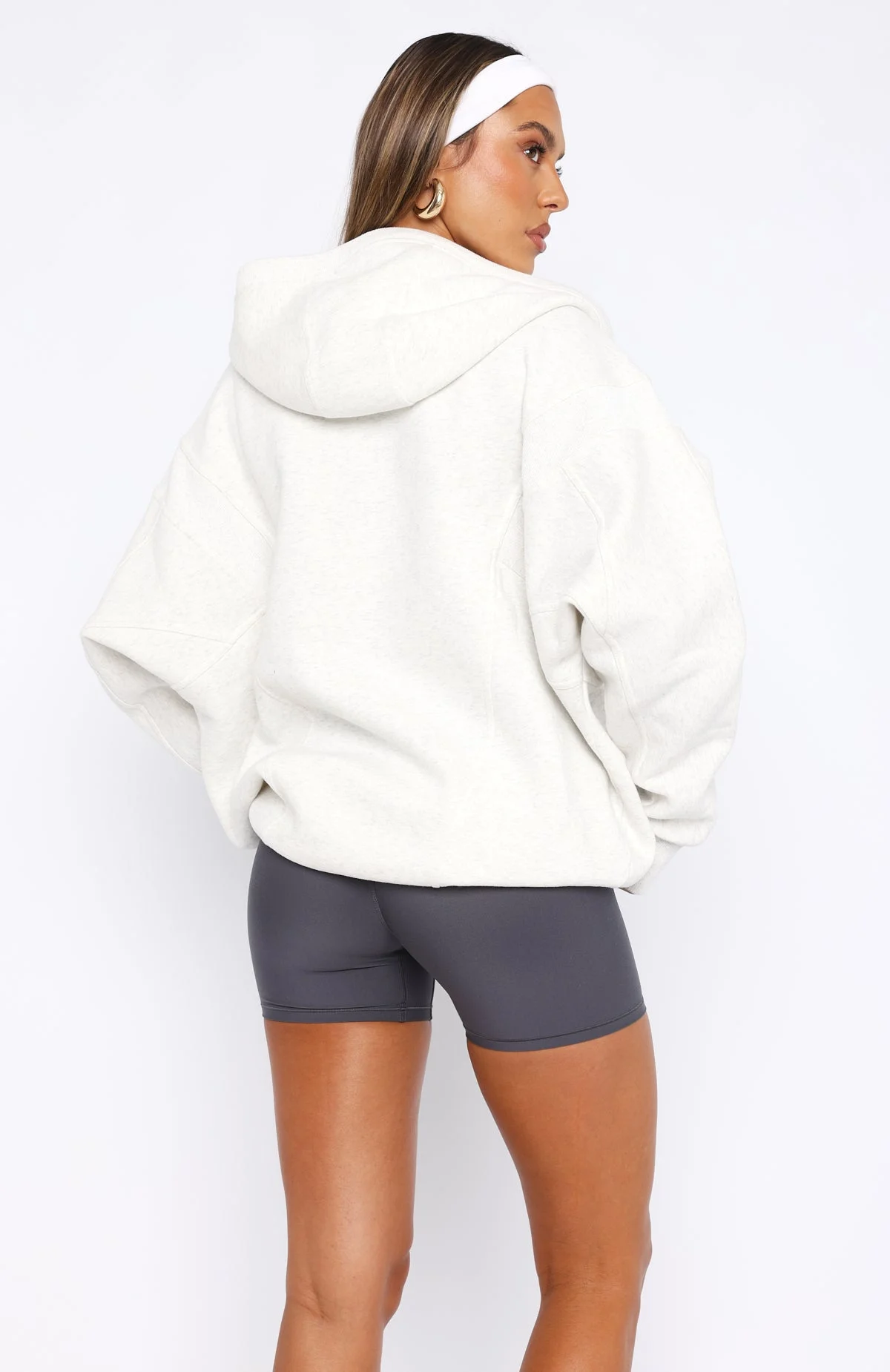 Everything You Want Zip Front Hoodie Grey Marle Everything You Want Zip Front Hoodie Grey Marle