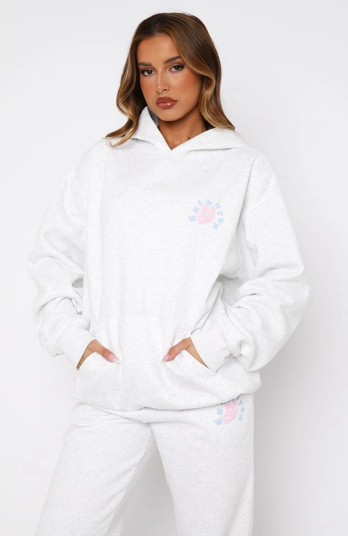 Give You The Best Oversized Hoodie Grey Marle Give You The Best Oversized Hoodie Grey Marle