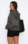 It’s Cool Knit Hoodie Charcoal
