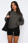 It’s Cool Knit Hoodie Charcoal