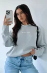 It’s Cool Knit Grey White Fox Hoodie