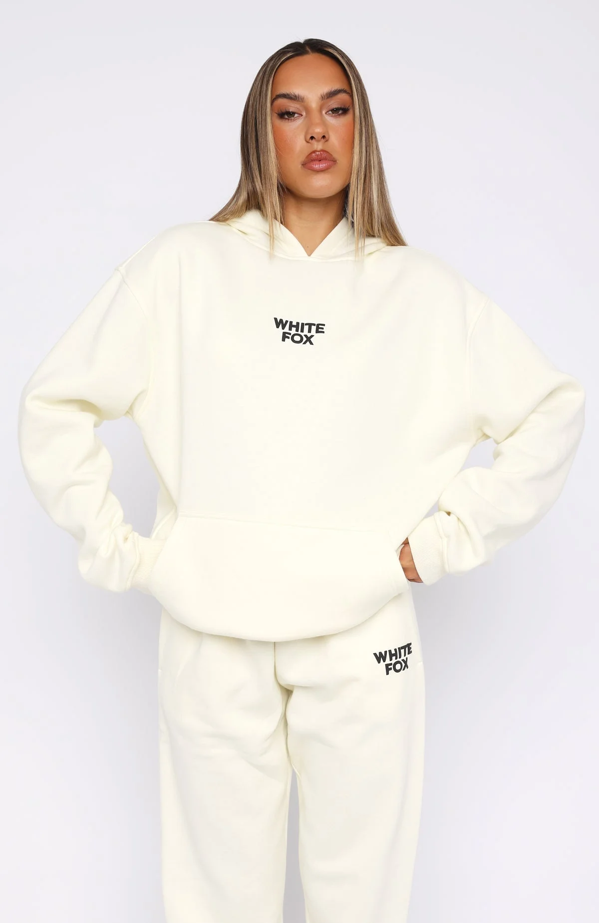 Keeping It Simple Oversized Hoodie Cream Keeping It Simple Oversized Hoodie Cream