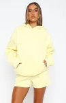 Leisure Edition Oversized Hoodie Lemon