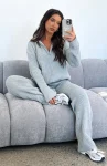 Let’s Get Cosy Knit Sweater Grey Marle