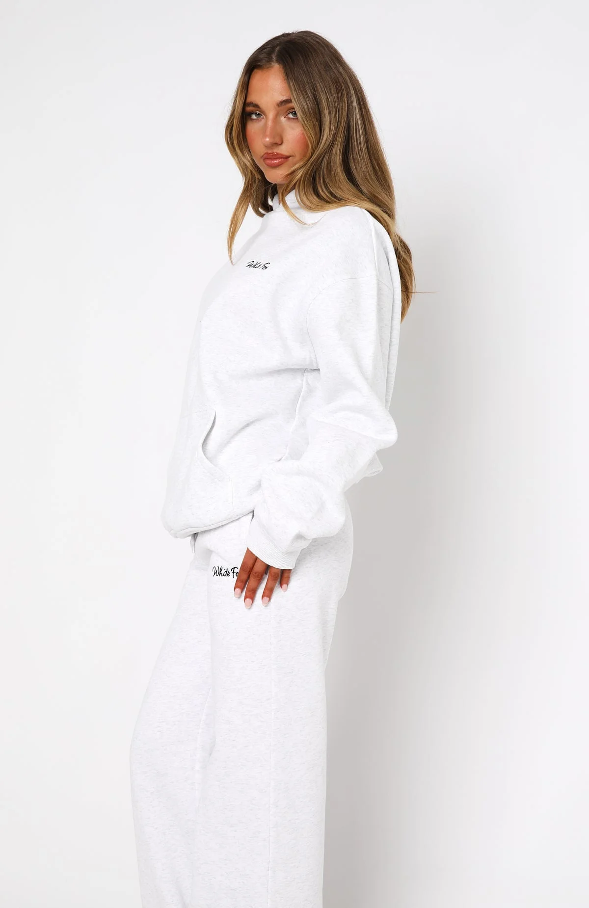 Match Your Words Oversized Hoodie Grey Marle Match Your Words Oversized Hoodie Grey Marle