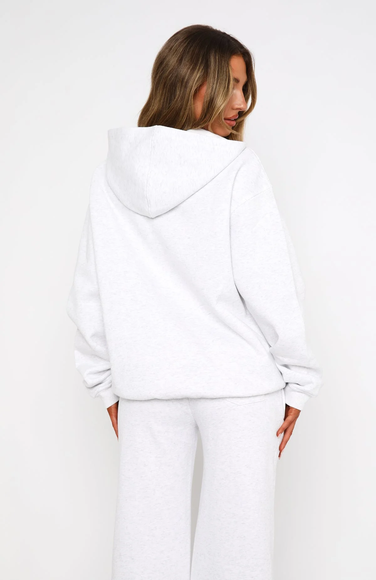 Match Your Words Oversized Hoodie Grey Marle Match Your Words Oversized Hoodie Grey Marle
