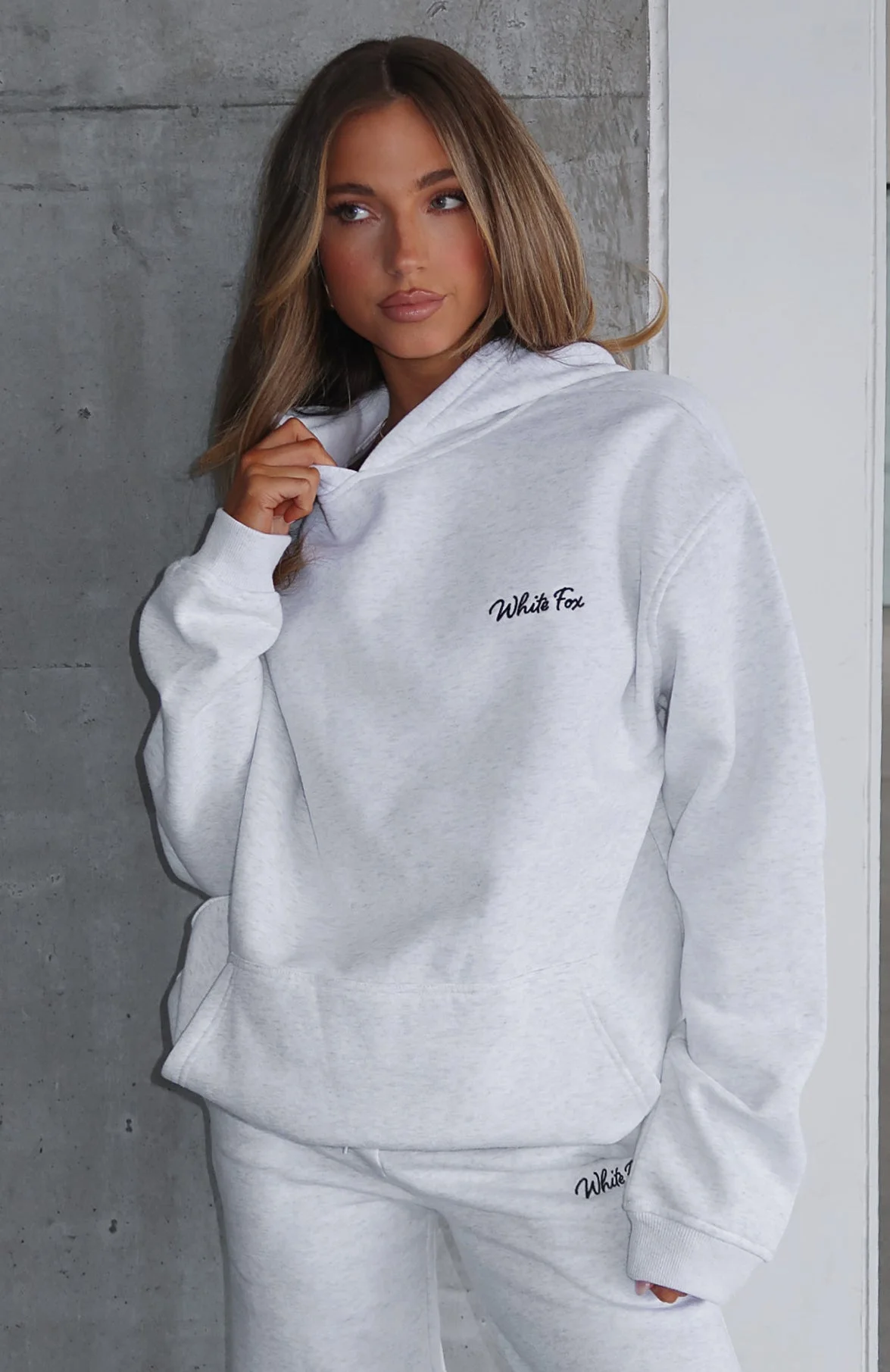 Match Your Words Oversized Hoodie Grey Marle Match Your Words Oversized Hoodie Grey Marle