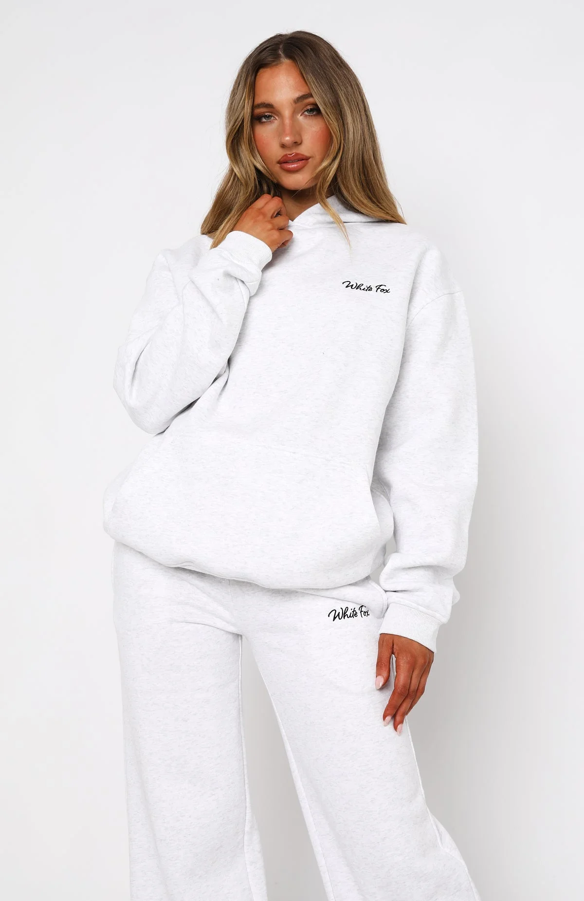 Match Your Words Oversized Hoodie Grey Marle Match Your Words Oversized Hoodie Grey Marle