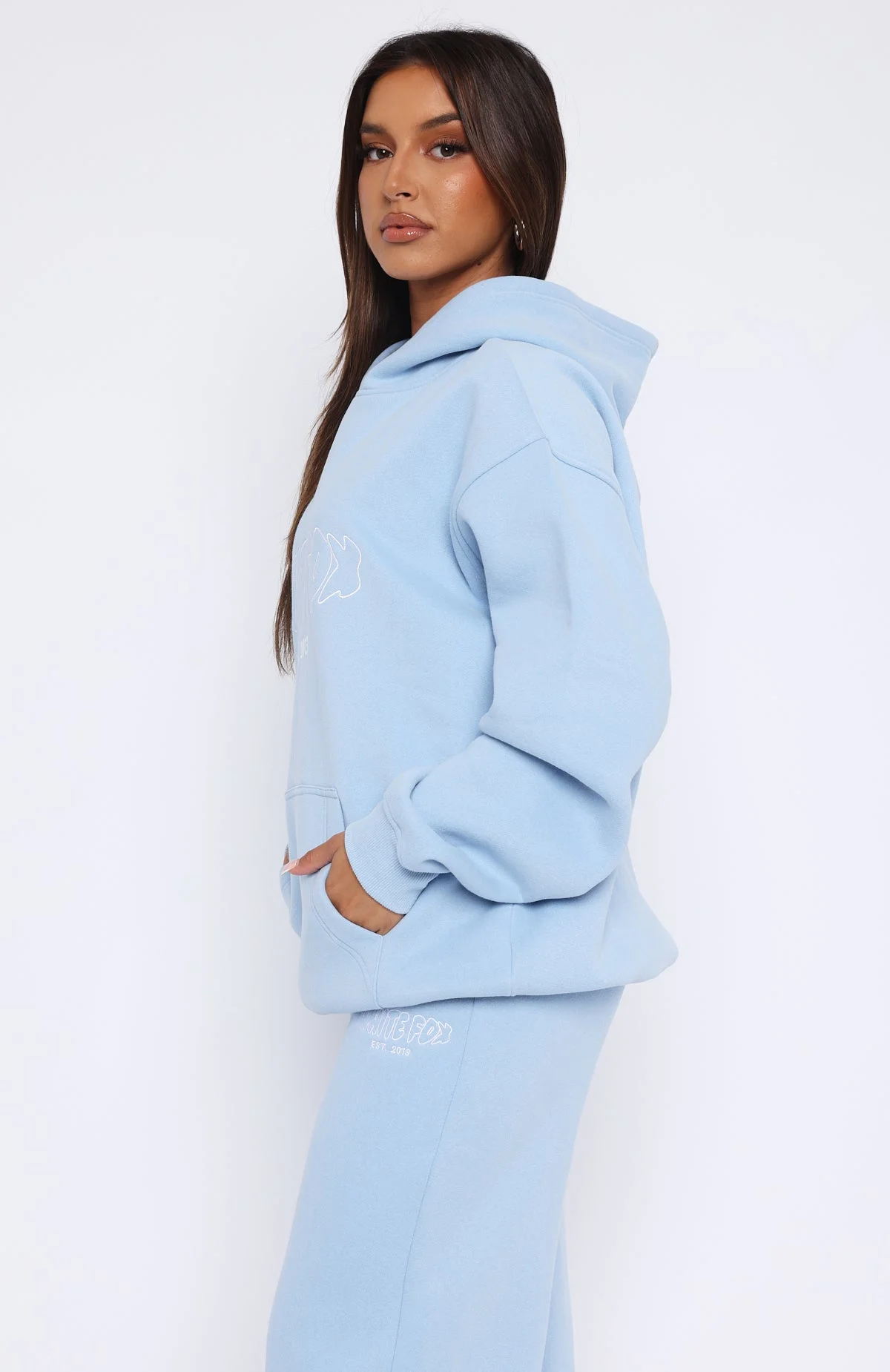 Missed Flights Oversized Hoodie Soft Blue Missed Flights Oversized Hoodie Soft Blue