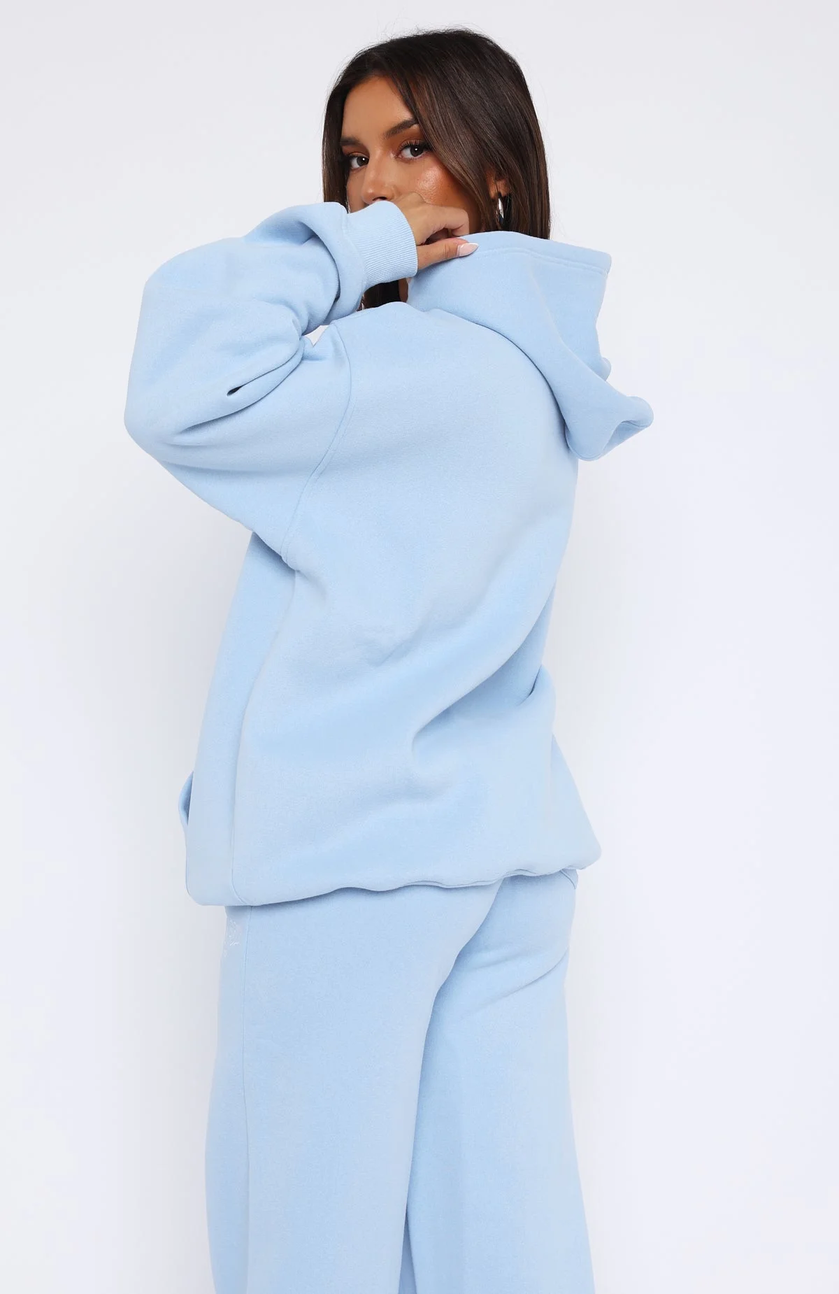 Missed Flights Oversized Hoodie Soft Blue Missed Flights Oversized Hoodie Soft Blue