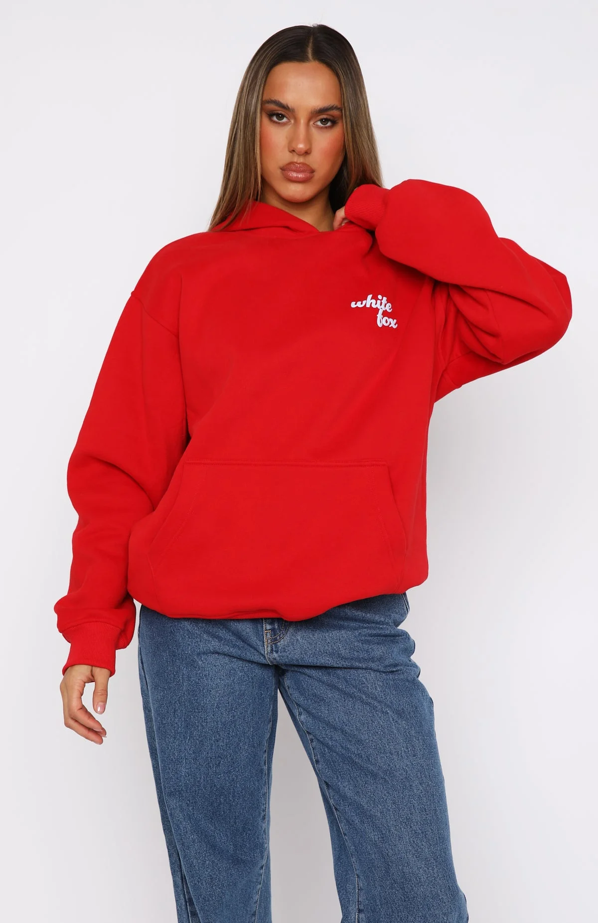 Not In The Mood Oversized Hoodie Cherry Not In The Mood Oversized Hoodie Cherry