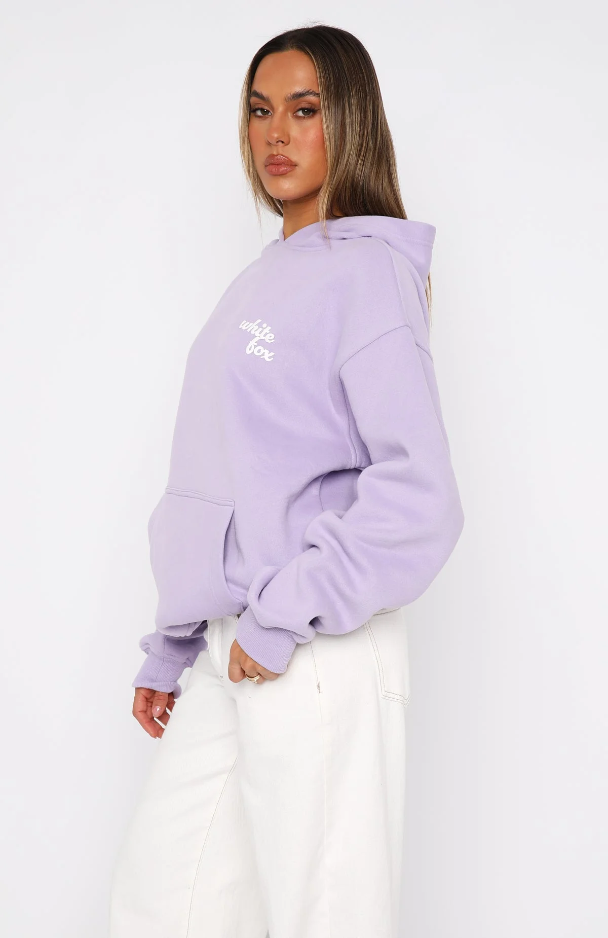 Not In The Mood Oversized Hoodie Lilac Not In The Mood Oversized Hoodie Lilac