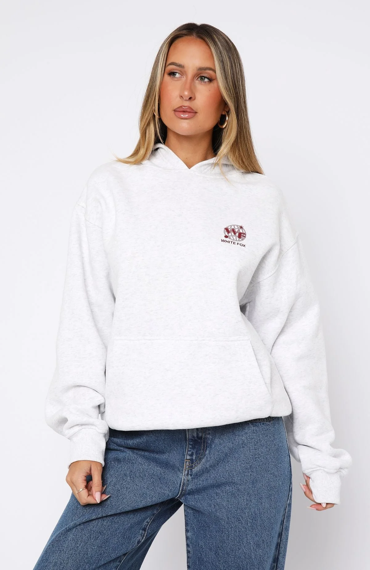 Originals Club Oversized Hoodie Grey Marle Originals Club Oversized Hoodie Grey Marle