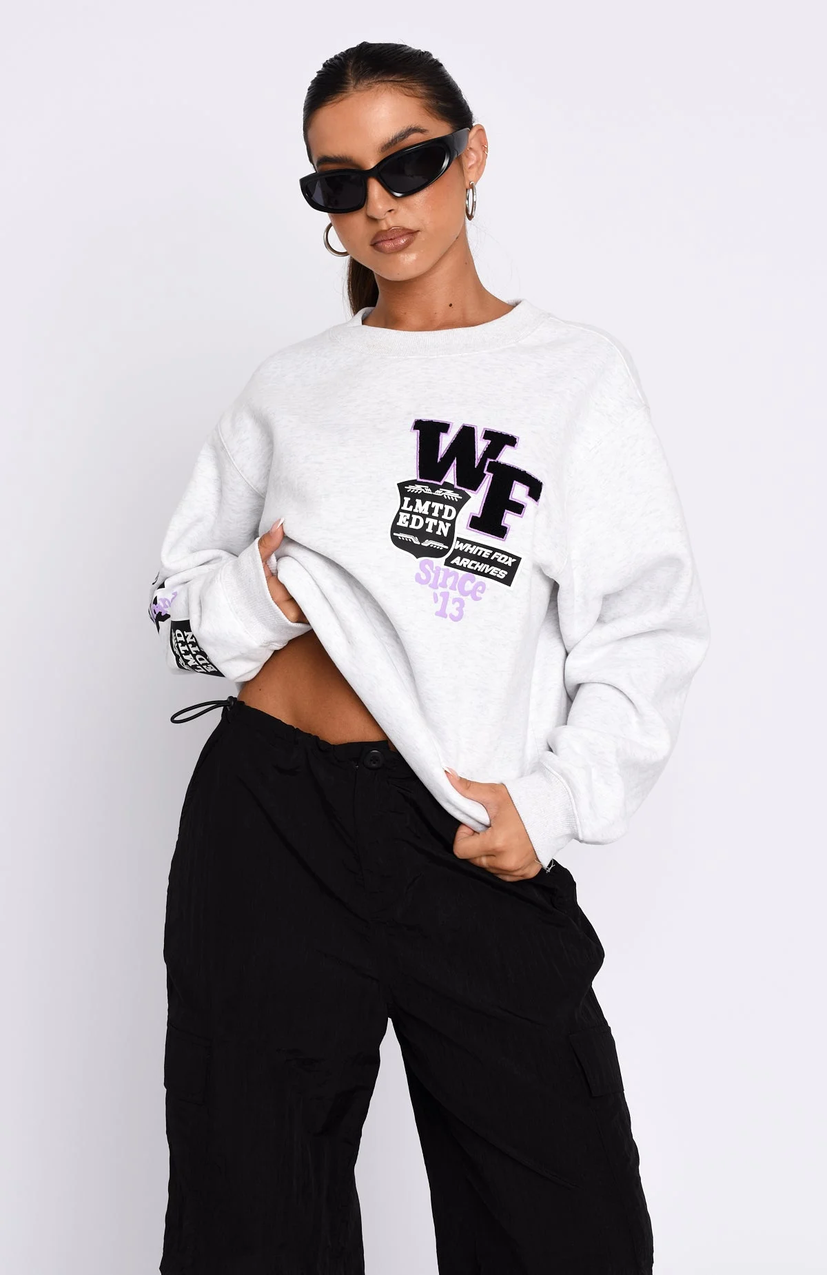 Part Of History Oversized Sweater Grey Marle Part Of History Oversized Sweater Grey Marle