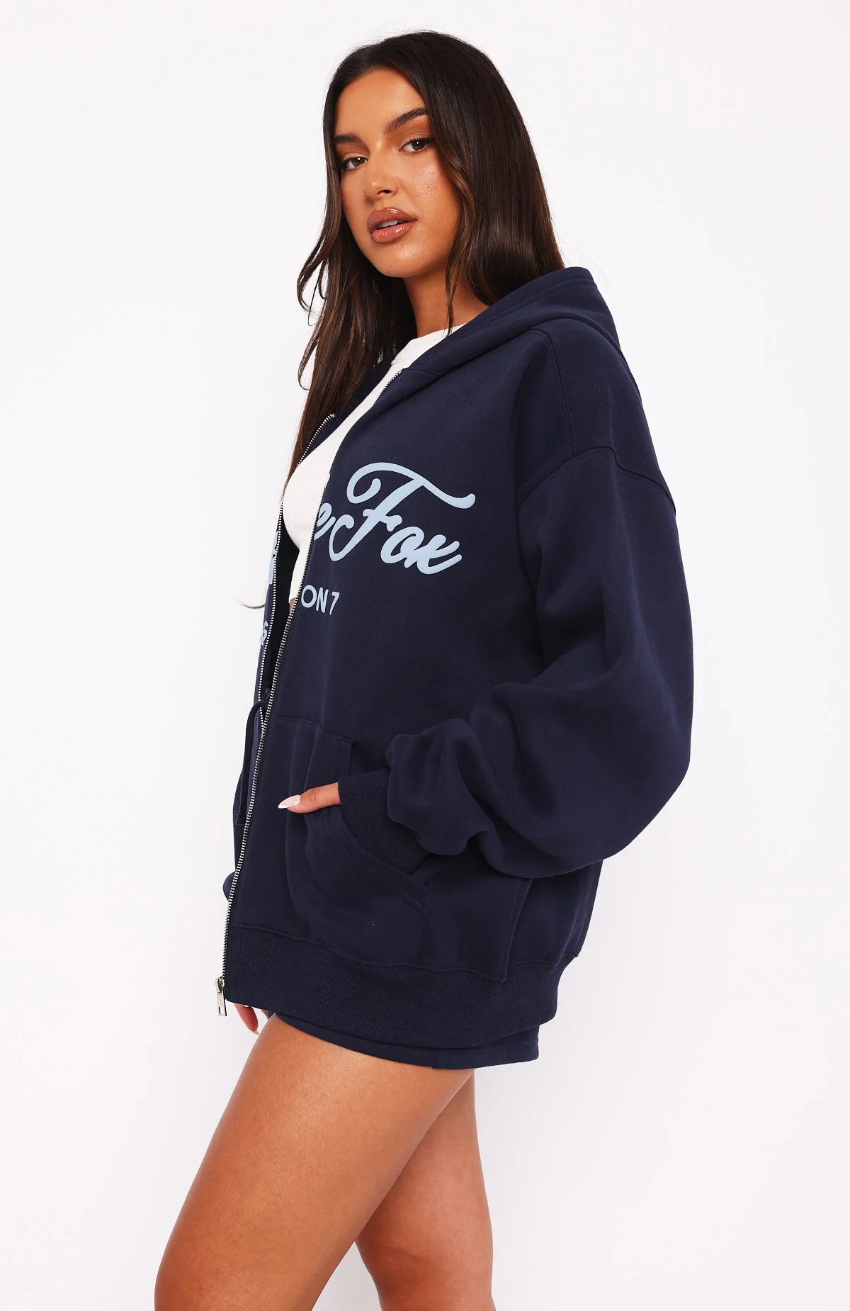 Season 7 Zip Front Hoodie Deep Sea Season 7 Zip Front Hoodie Deep Sea