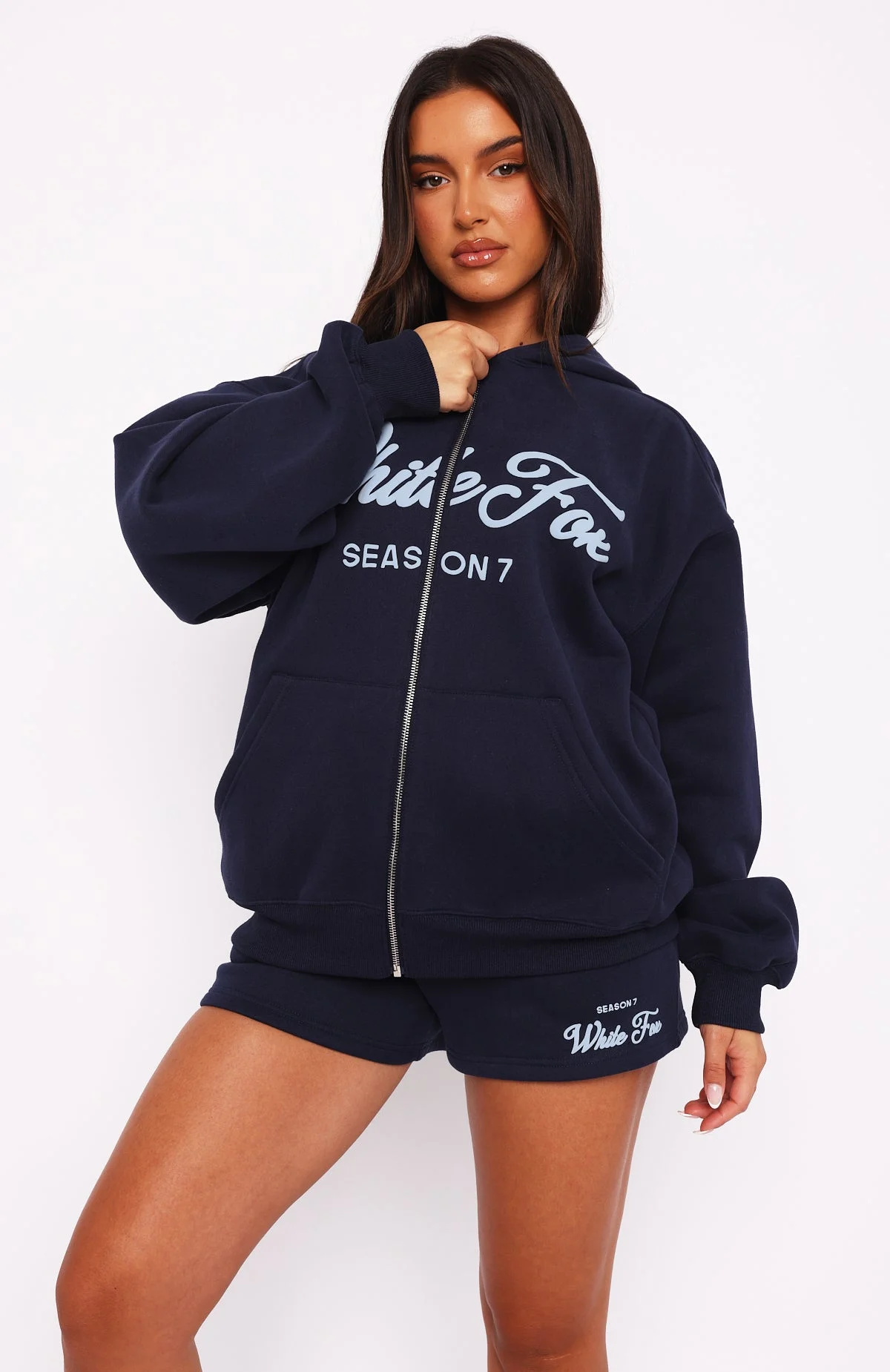 Season 7 Zip Front Hoodie Deep Sea Season 7 Zip Front Hoodie Deep Sea